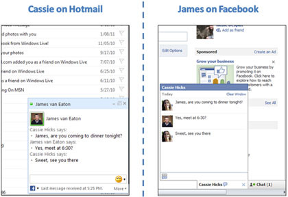 Facebook Chat in Hotmail